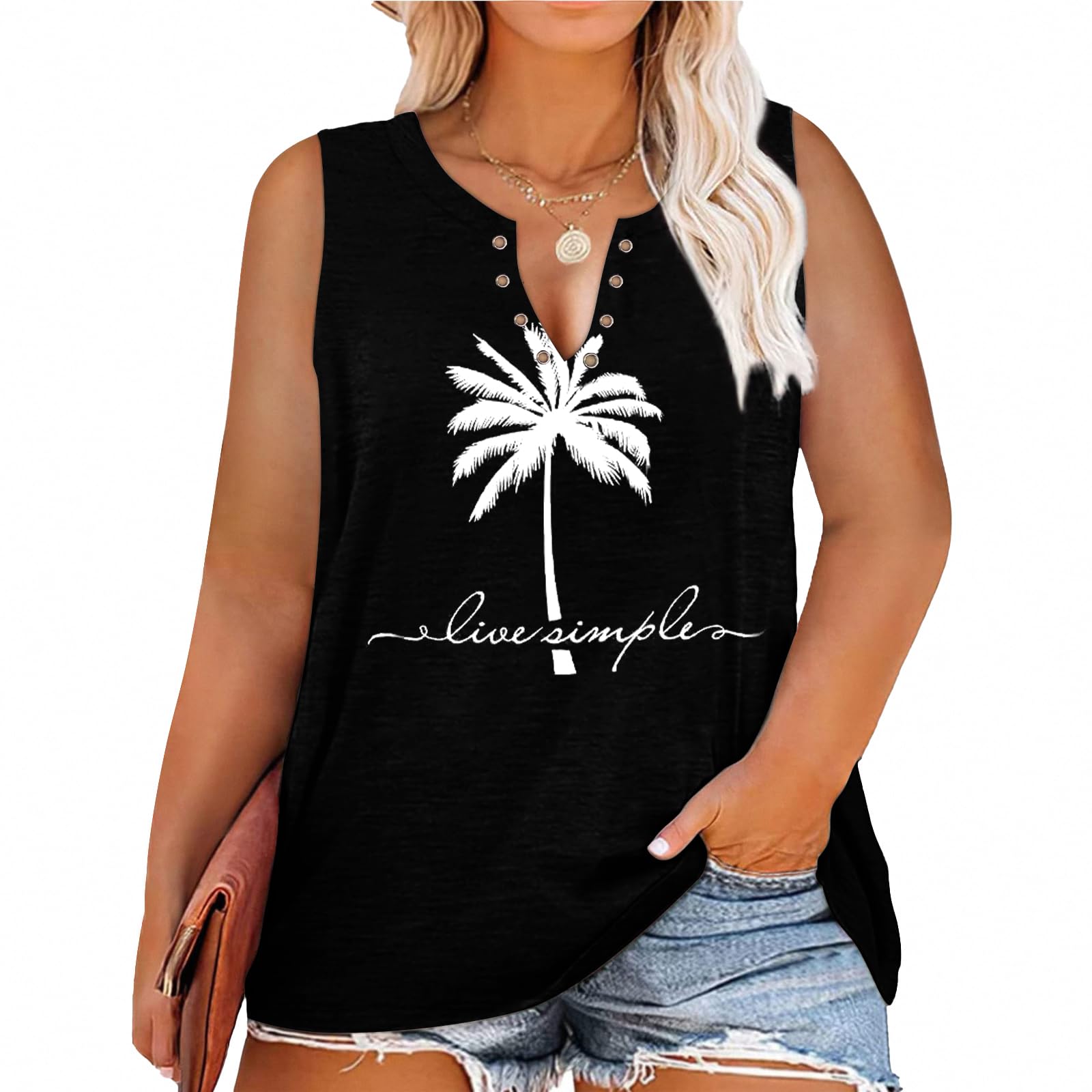 Plus Size Smooth As Tennessee Whiskey Shirt Women Ring Hole Sleeveless Sexy V-Neck Country Music Tank Top Tshirt