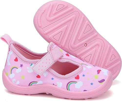 Miniatura 7 de FANTURE Zapatos de agua para niños y niñas, lindas sandalias acuáticas, playa, piscina, parque acuático, tenis acuáticos, para niños pequeños y