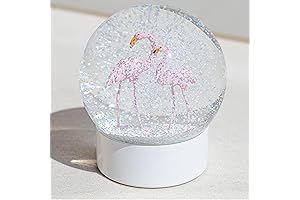 The Flamingo Snowglobe: A Crystal Ball of Wintery Wonder