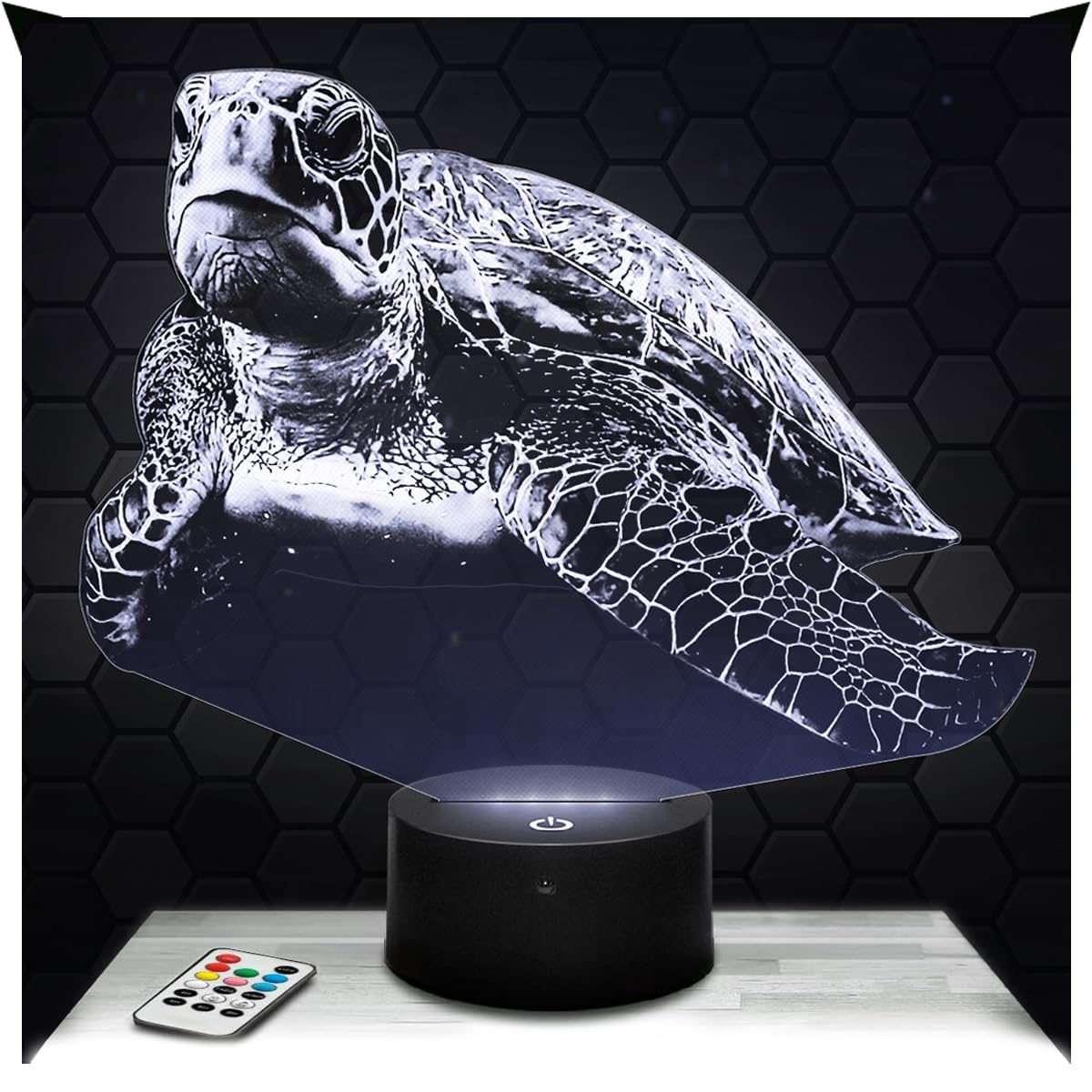 Lampephoto.fr - Turtle Marine Animal Reptile 3D Lamp Decoration Gift idea for Men and Women, Turtle Night Light Bedroom Decor Original Christmas, Gift idea for Men and Women, Gifts Merchandising TOP