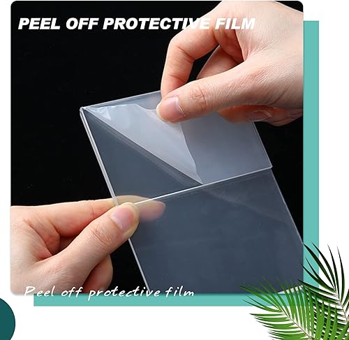 Miniatura 4 de 36 portarretratos de 5 x 7 pulgadas, marcos de cabina de fotos de acrílico transparente, soporte vertical inclinado hacia atrás acrílico para