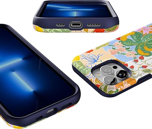 Vista 410 de Casely iPhone 13 Pro Case Compatible with MagSafe Blue Marble Case
