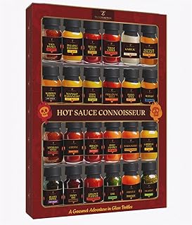 Tilz, Hot Sauce Gift Set |24pk Hot Sauce Challenge, Chilli Sauce Gift Set |Hot Sauce Collection, Food Gifts For Men|Women -Cayenne, sriracha, scotch Bonne, BBQ, Chipotle Hot Sauce Gift Sets