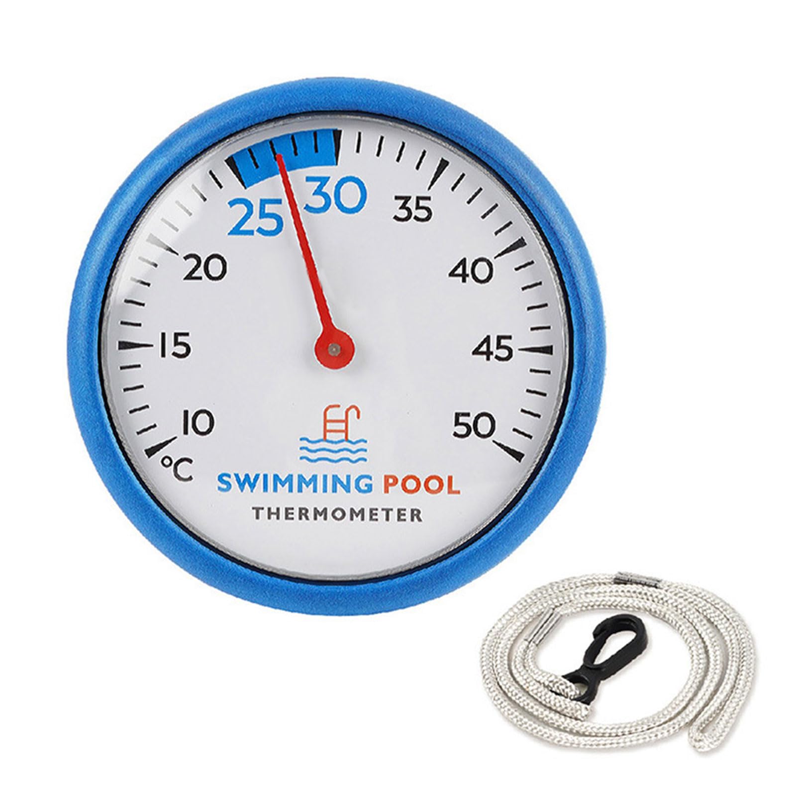 Precisions Pool Thermometers with Big Dials Display Ideal for Spa Bathtubs and Children Swimming Pools Floating Pool Thermometers