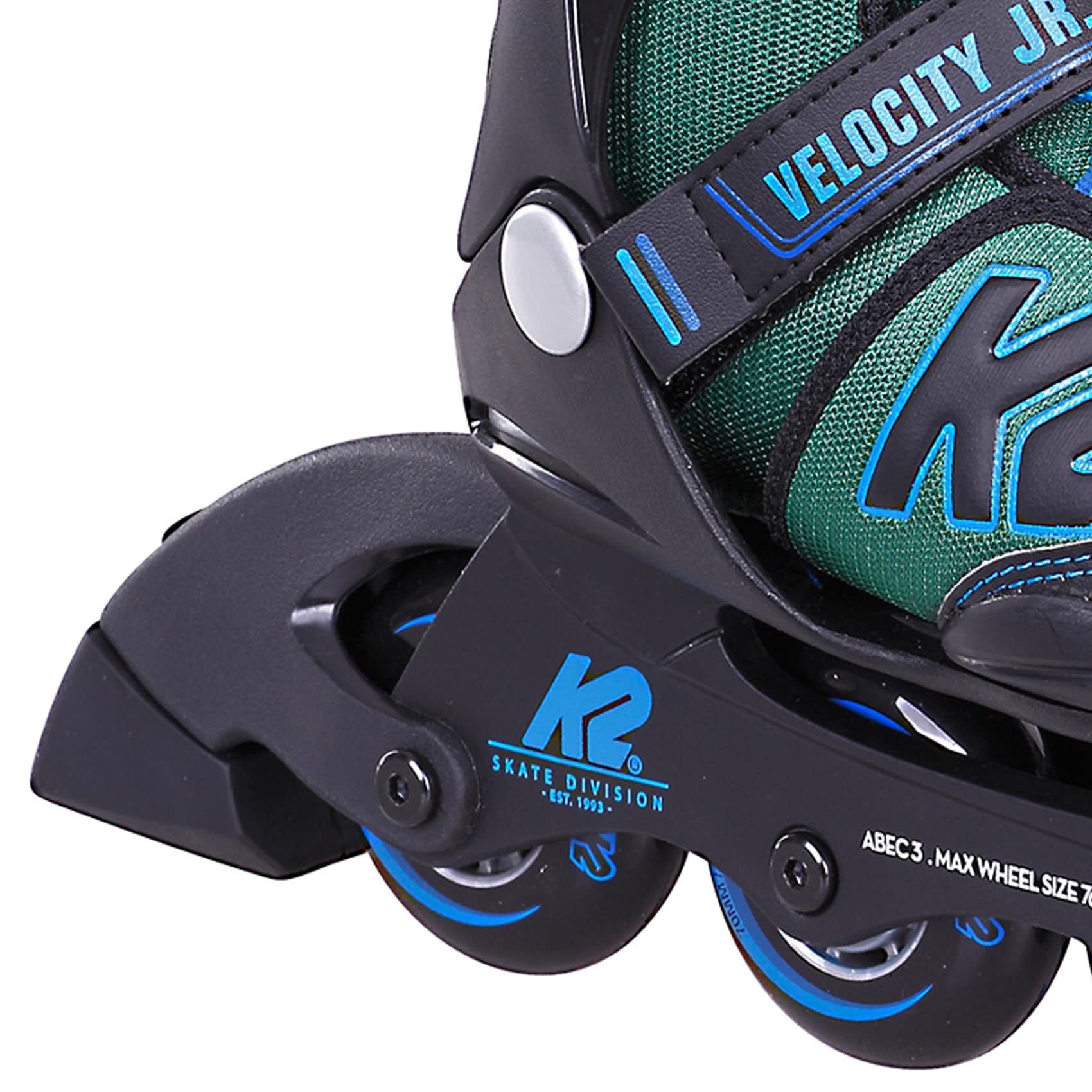 K2 Skates Jungen Inline Skates VELOCITY JR B, black - blue - green, 30G0826