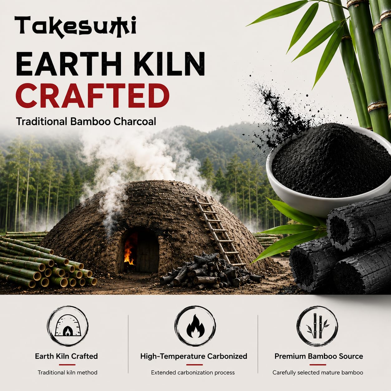 Orinthalixium Activated Charcoal Capsules 2000mg from Bamboo – Premium Japanese Takesumi Activated Bamboo Charcoal for Digestive, Gut & Detox, Highly Porous Formula, 120 Vegan Capsules — Amazon image 7