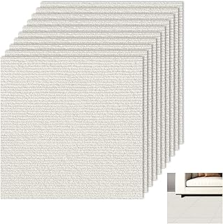 10 Stück Teppichfliesen Selbstklebende Matten 40x40cm, Teppichfliese 1.6m² Teppichboden, Teppich Fliesen zum Zuschneiden für Büros Hotel Wohnung Haus Schlafzimmer (Beige, 40x40cm)