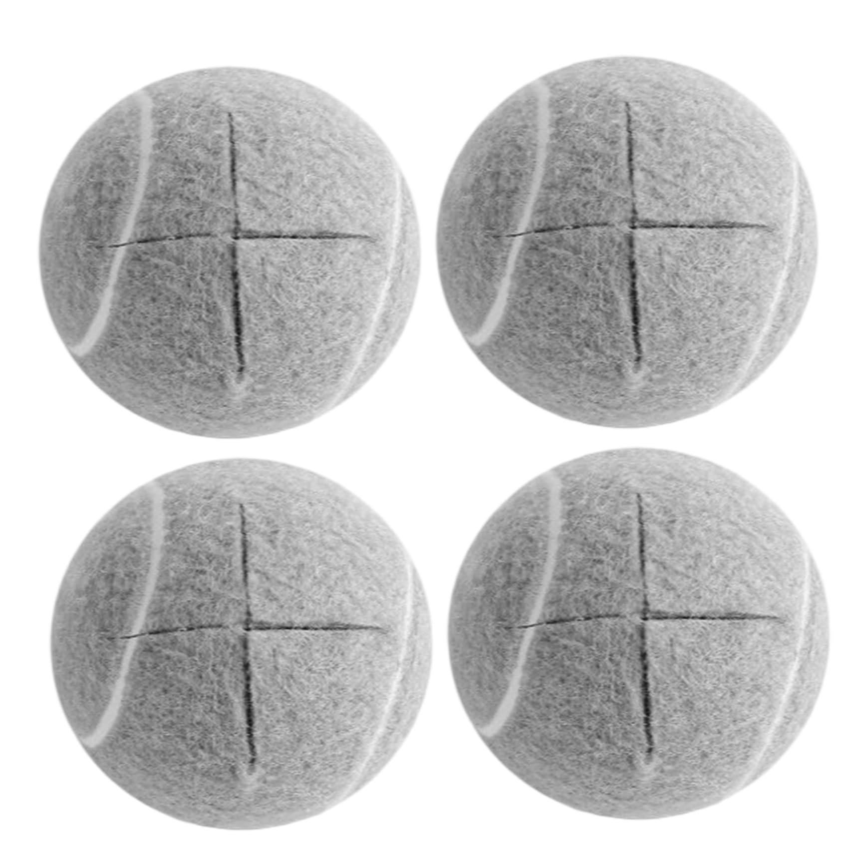 Pelotas de tenis precortadas para andadores y muebles, almohadillas silenciosas de 4 piezas