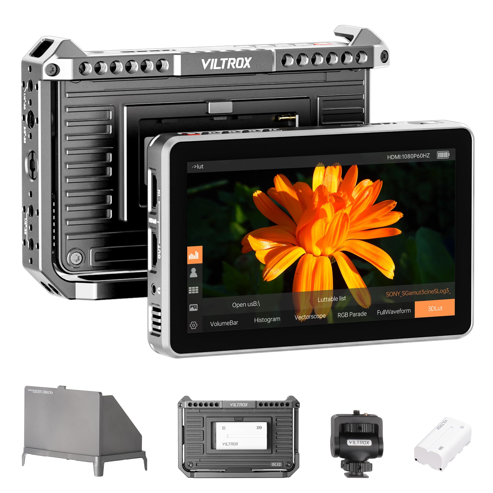 モニター台 Viltrox DC-X2 6-inch Touchscr HD Monitor Amazon.com : VILTROX DC-X2 6 Inch Touchscreen Camera Field