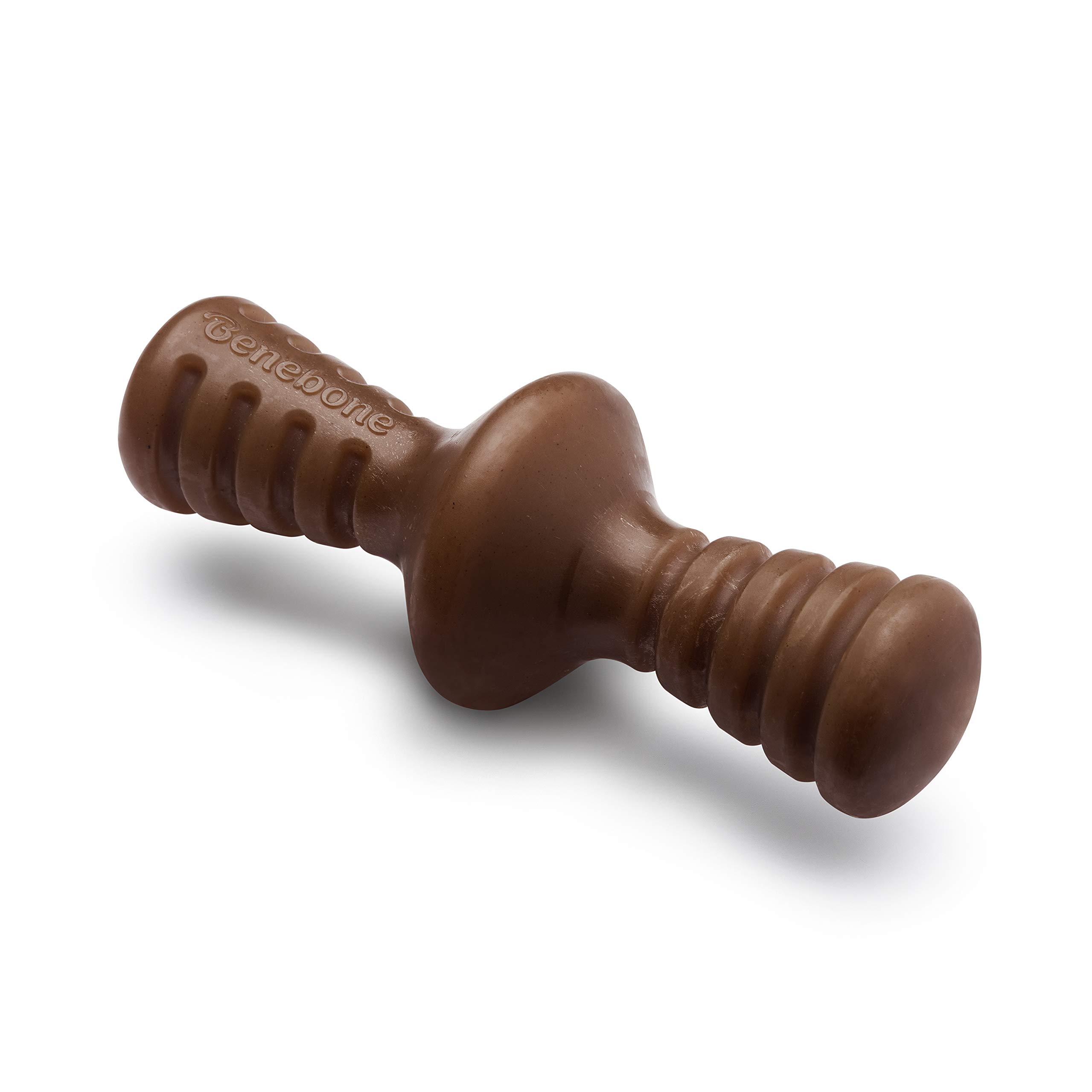 Benebone Zaggler Rolling Dog Chew Toy for Aggressive Chewers, Long Lasting Tough Boredom Breaker for Dogs, REAL Peanut Flavour, For Large Dogs, Made in the USA