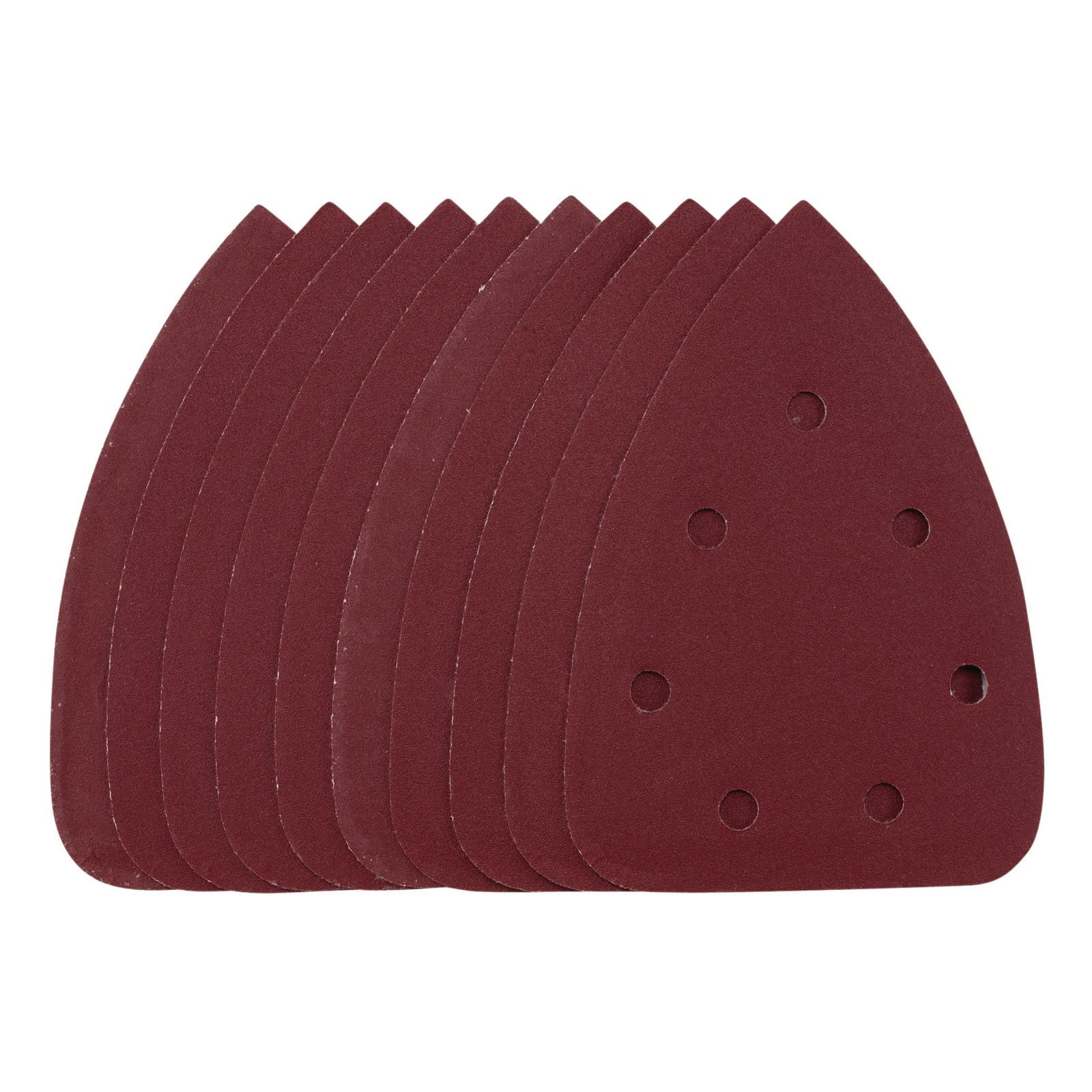 Draper Red 08625 Detail Sanding Sheets With Hook And Loop, 140Mm, 240 Grit, Ssd6 (Pack Of 10)