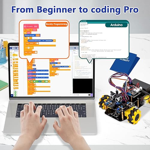 Miniatura 7 de Kit de robot inteligente para automóvil compatible con Arduino, robótica para niños de 8 a 12 años de 12 a 16 años, proyecto de programación