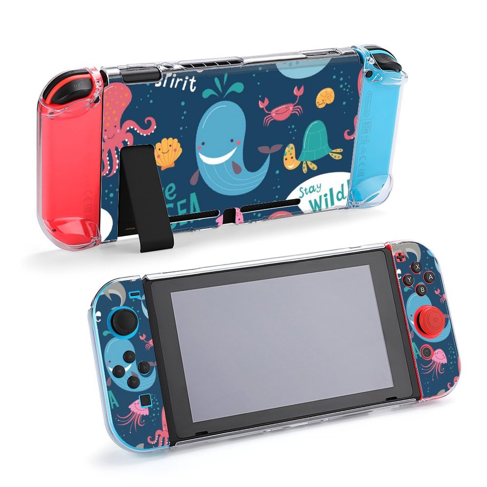 Amazon.co.jp: Switch保護カバー Switchカバー 水生生物 柄