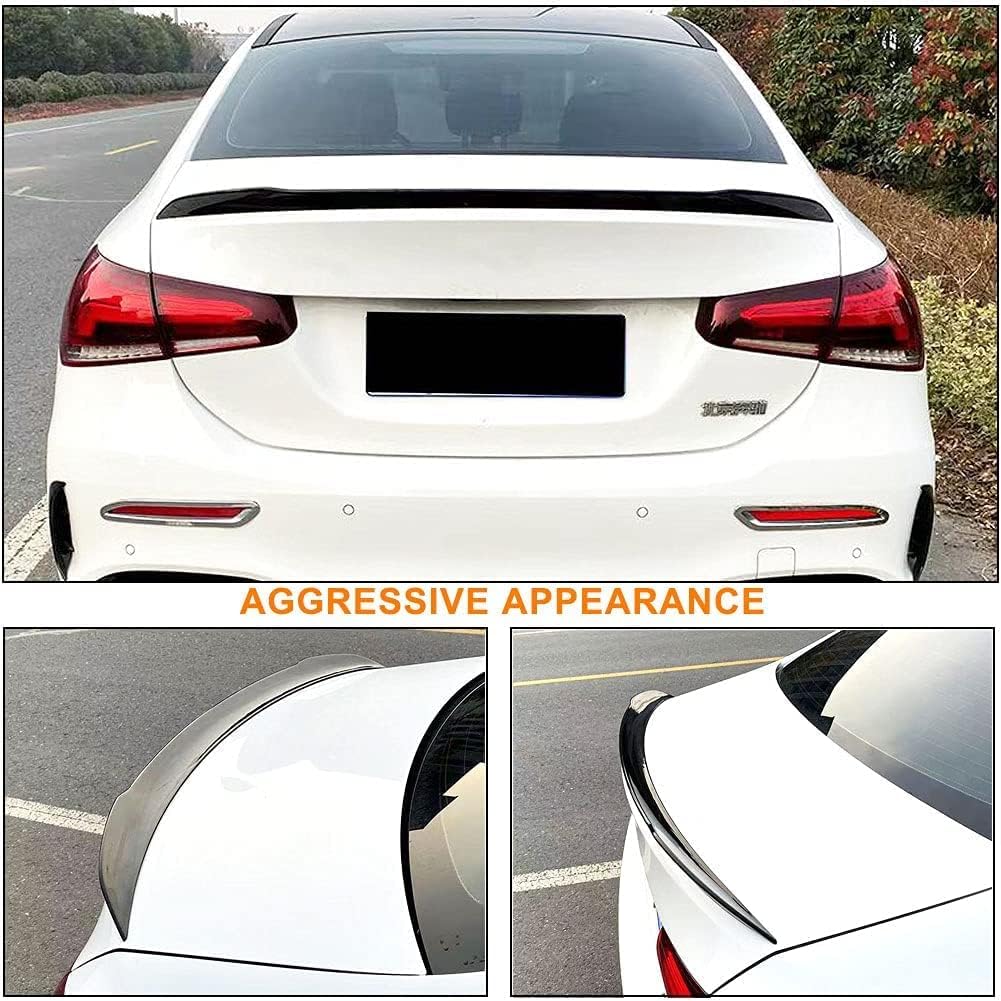 Alerón Trasero para Mercedes Benz A-Klasse W177 V177 A180 A200 A220 A250 AMG 2019UP, Alerón de Material ABS, ala Trasera de Coche, Alerón de Techo, ala Trasera, Labio, Personalización de Automóviles