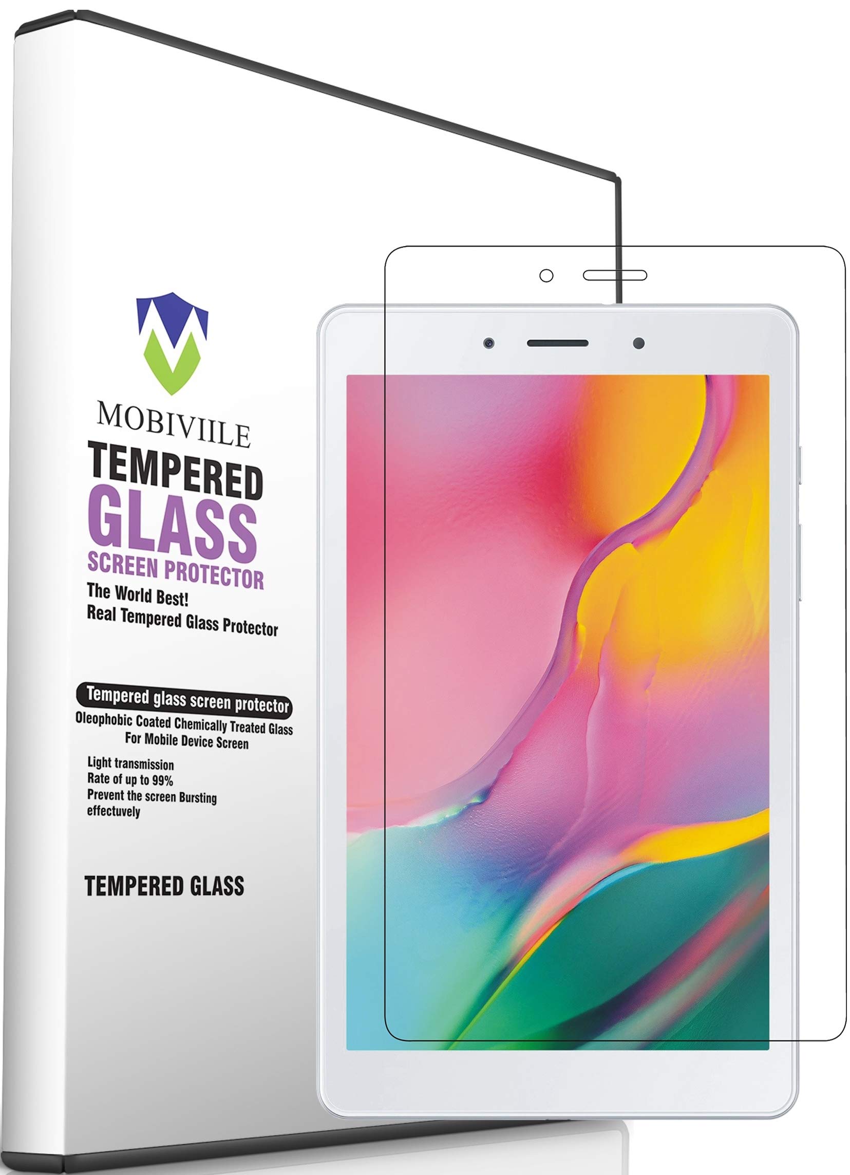 mobiviile® 2.5d curved 0.3mm flexible gorilla tempered glass screen protector shield for samsung galaxy tab a 8.0 (2019) t290 / t295 (transparent) (B07WT67YYL) Amazon Price History, Amazon Price Tracker