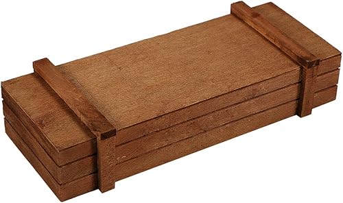 Miniatura 8 de plplaaoo Maceta de madera, cajas rectangulares para exteriores, caja de almacenamiento rectangular de madera con platillos para interior y exterior,