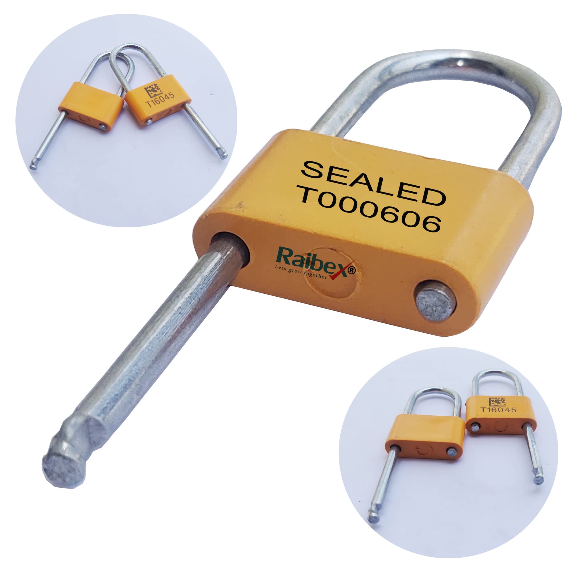 RAIBEX® Container Padlock Seal 50 PCS | Cargo Padlock Seal Truck Seal Container Seal Lock Security Padlock Seal | Orange Color (50 PCS) | (B08VNC18SF) Amazon Price History, Amazon Price Tracker