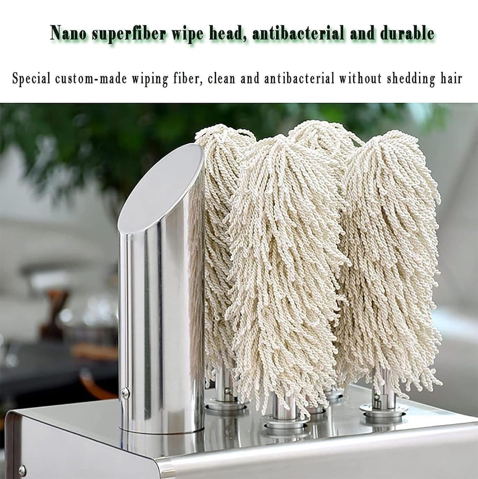 Asciugatrice Elettrica Automatica e Lucidatrice per Bicchieri Professionale con 5/8 Spazzole, 330/660 Tazze/Ora, Pulizia 360° Senza Angoli Morti per Calici da Vino e Champagne,Argento,5Head