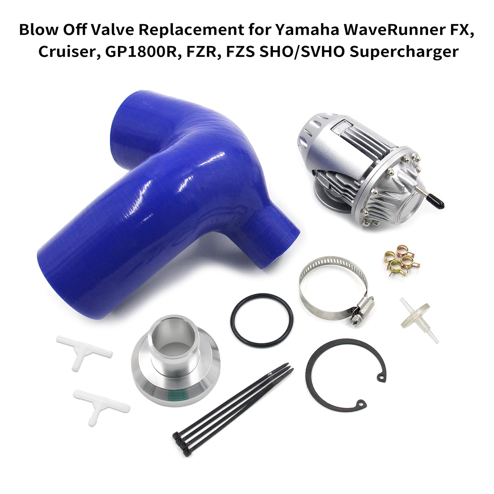 Shkalacar Auto Turbo Blow Off, zawór spustowy kompatybilny z kompresorem Yamaha Wave Runner FX, Cruiser, GP1800R, FZR, FZS SHO/SVHO