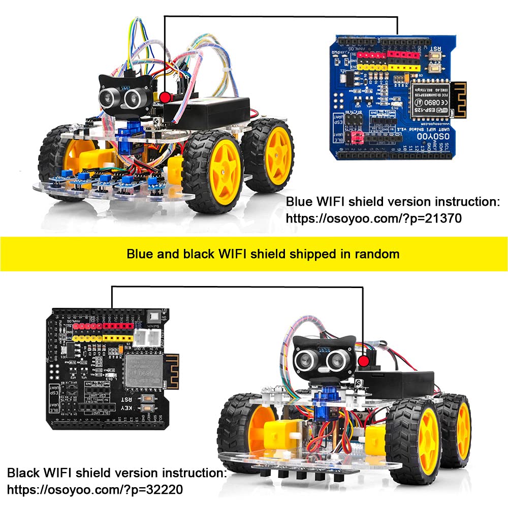 OSOYOO Robot Car Starter Kit for R3 STEM Remote Controlled