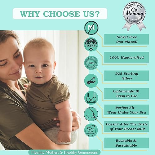 Miniatura 8 de The Original Silver - Tazas de lactancia protectores de pezones para recién nacidos protector de pezones para lactancia cubre pezones para lactancia