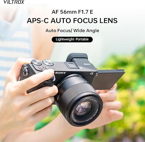 Miniatura 10 de VILTROX PRO - Lente AF de 2.953 in f1.2 para Sony E-Mount, Ultra F1.2 gran angular APS-C Auto Focus Prime Lente compatible con cámaras Sony E-Mount