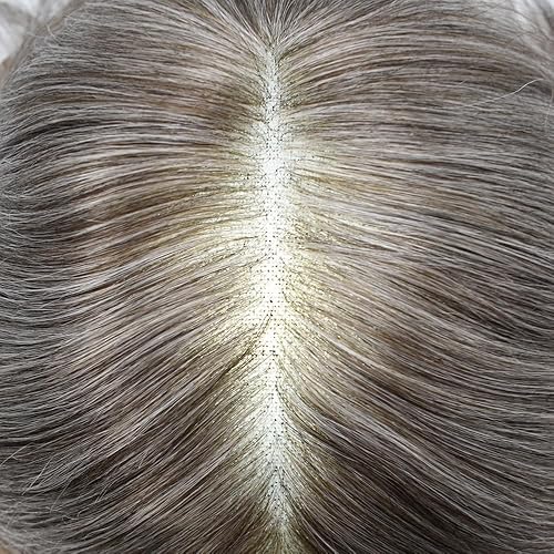 Vista 38 de Toupee for Men Real Human Hair Piece French Lace with Poly Skin Around Hair System 8x10 inch Mens Toupee Hair Unit Protesis Capilar Para