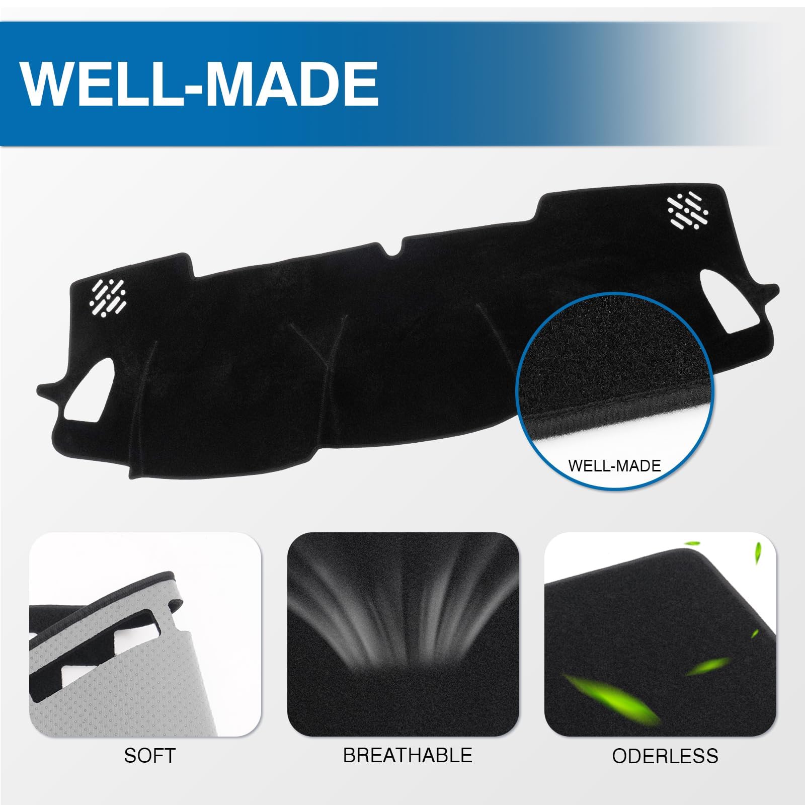 KUST Copertura per cruscotto Auto per Subaru Forester 2025 con Guida a Sinistra in Poliestere Antiscivolo per Console Centrale cruscotto Accessori Interni per Subaru Forester Custom Fit Dash Mat