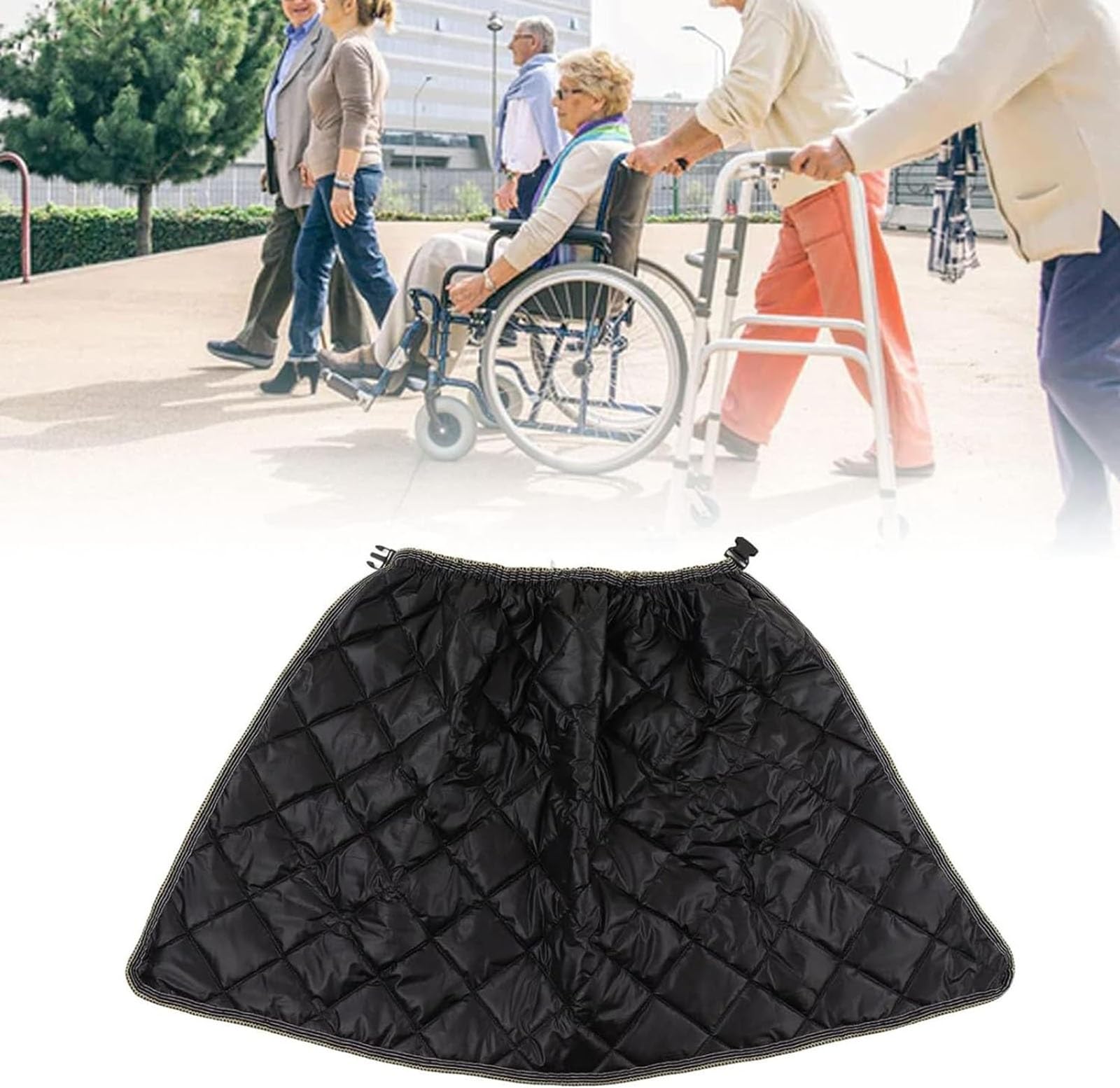 Couverture imperméable fauteuil roulant housse hiver patient âgé