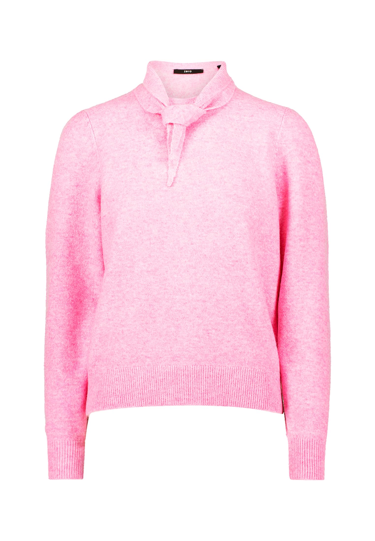 zero Damen Pullover mit Strickhalstuch