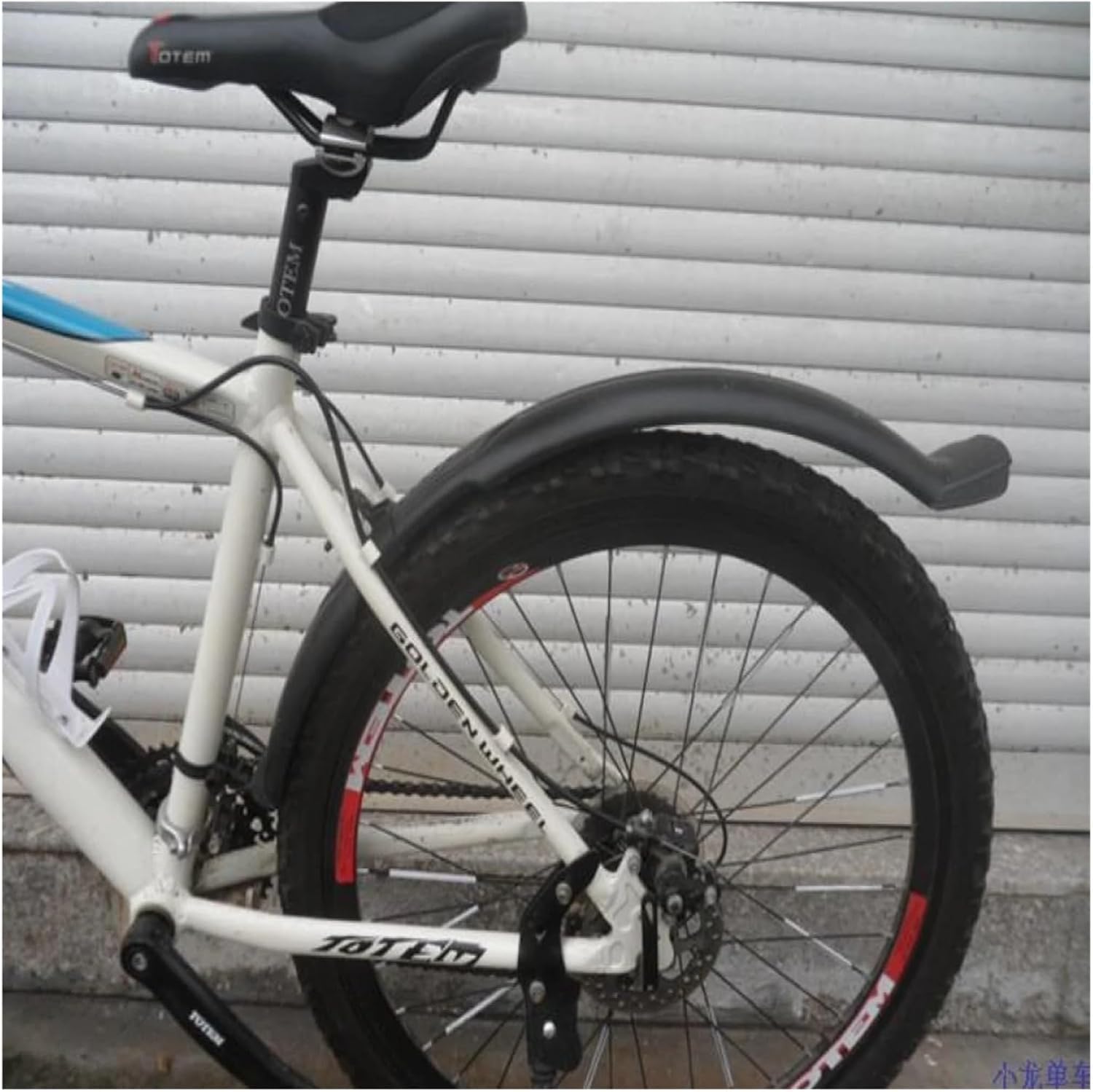 Guardabarros MTB 2 Unids/Set Guardabarros De Bicicleta Negro Plegable Ajustable Delantero Trasero Montaña Juego for Bicicletas 26 Pulgadas