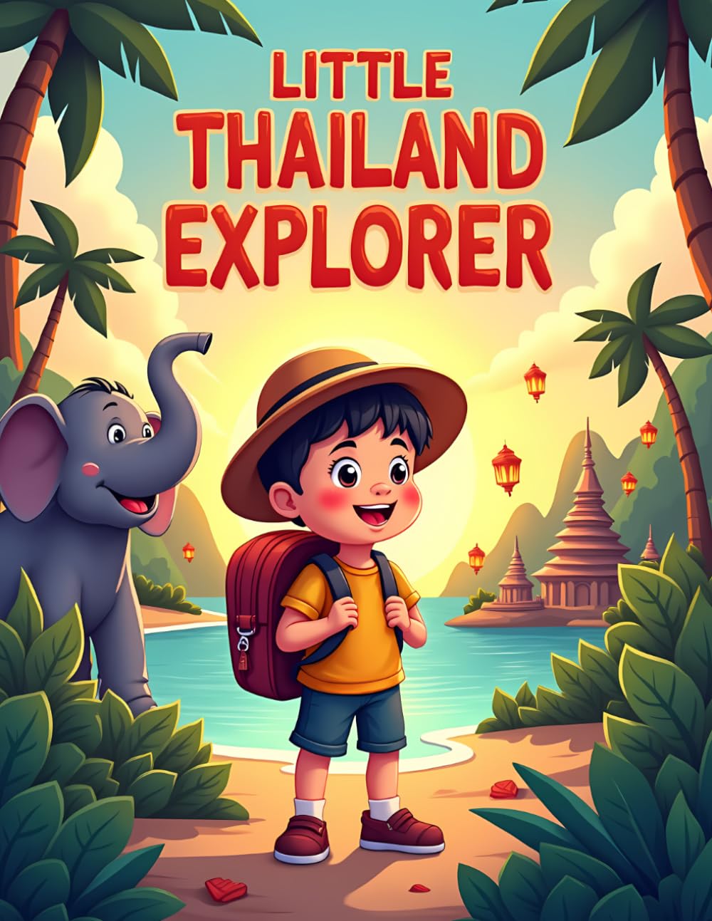 Little Thailand Explorer: Cute Thailand Adventure Coloring Book for Kids Ages 4–8 | Fun Tropical Travel and Easy Coloring Pages