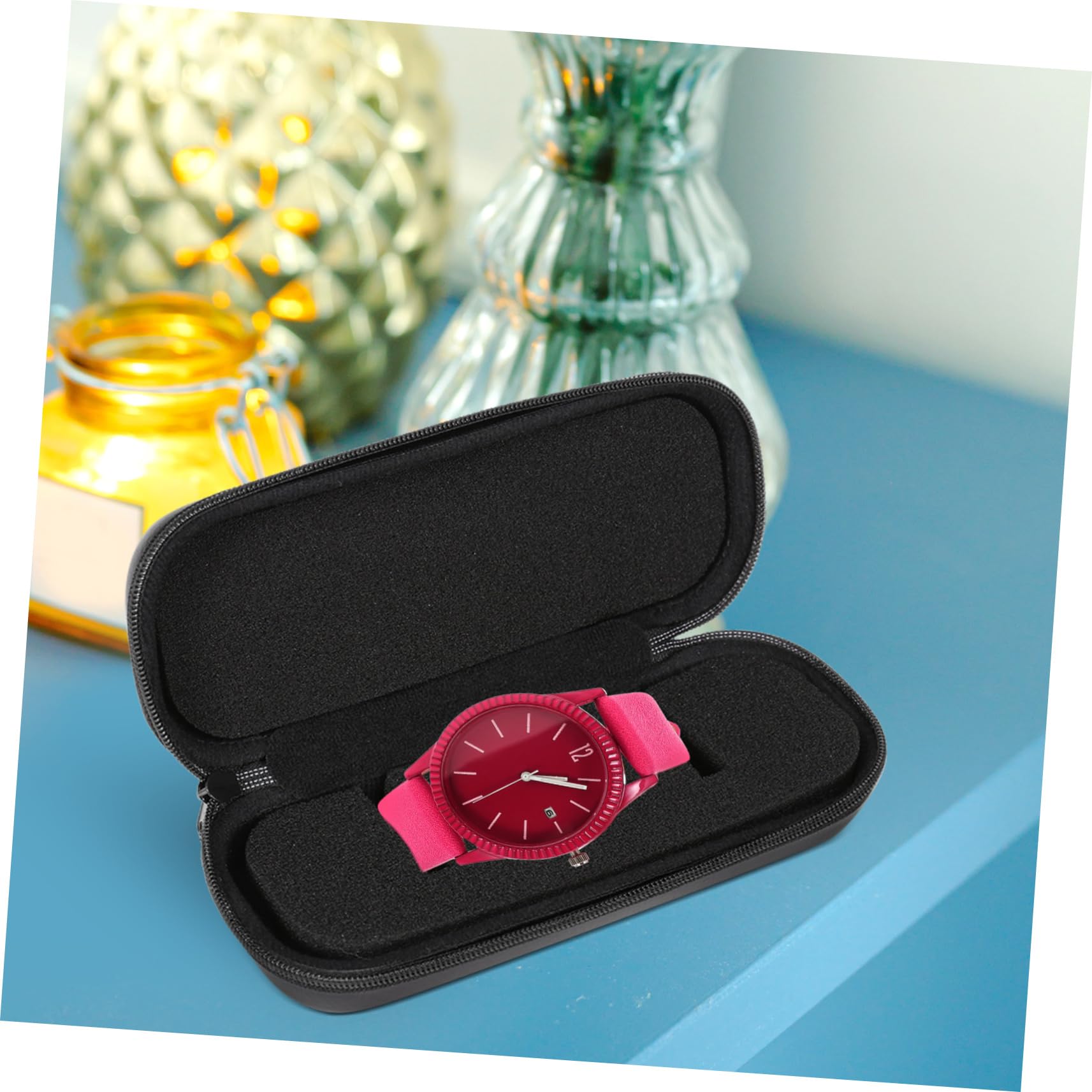 GALPADA 6stücke Eva Watch Case Tragbare Wasserdichte Uhrenbox Mit Reißverschluss Anti-fall-aufbewahrung Für Schmuck Reiseorganizer Ohne Uhr