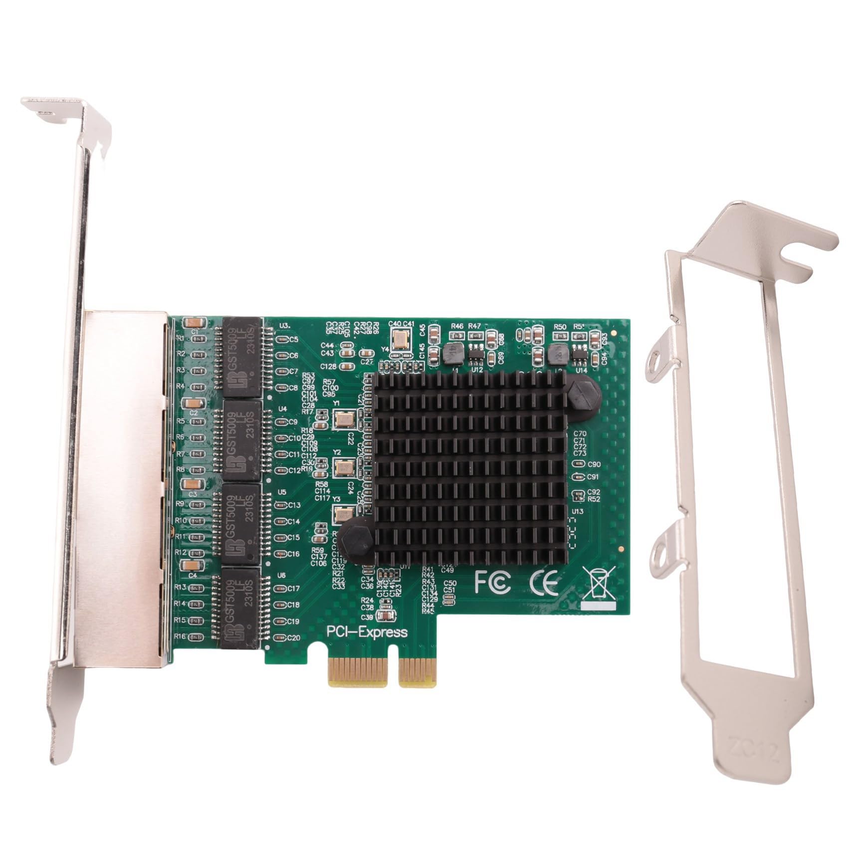 5X Tarjetas de Red Adaptador de Red/Ethernet/LAN Tarjeta de Red PCI-E Realtek RJ45 Internet Ethernet Gigabit Tarjeta de Red de 4 Puertos