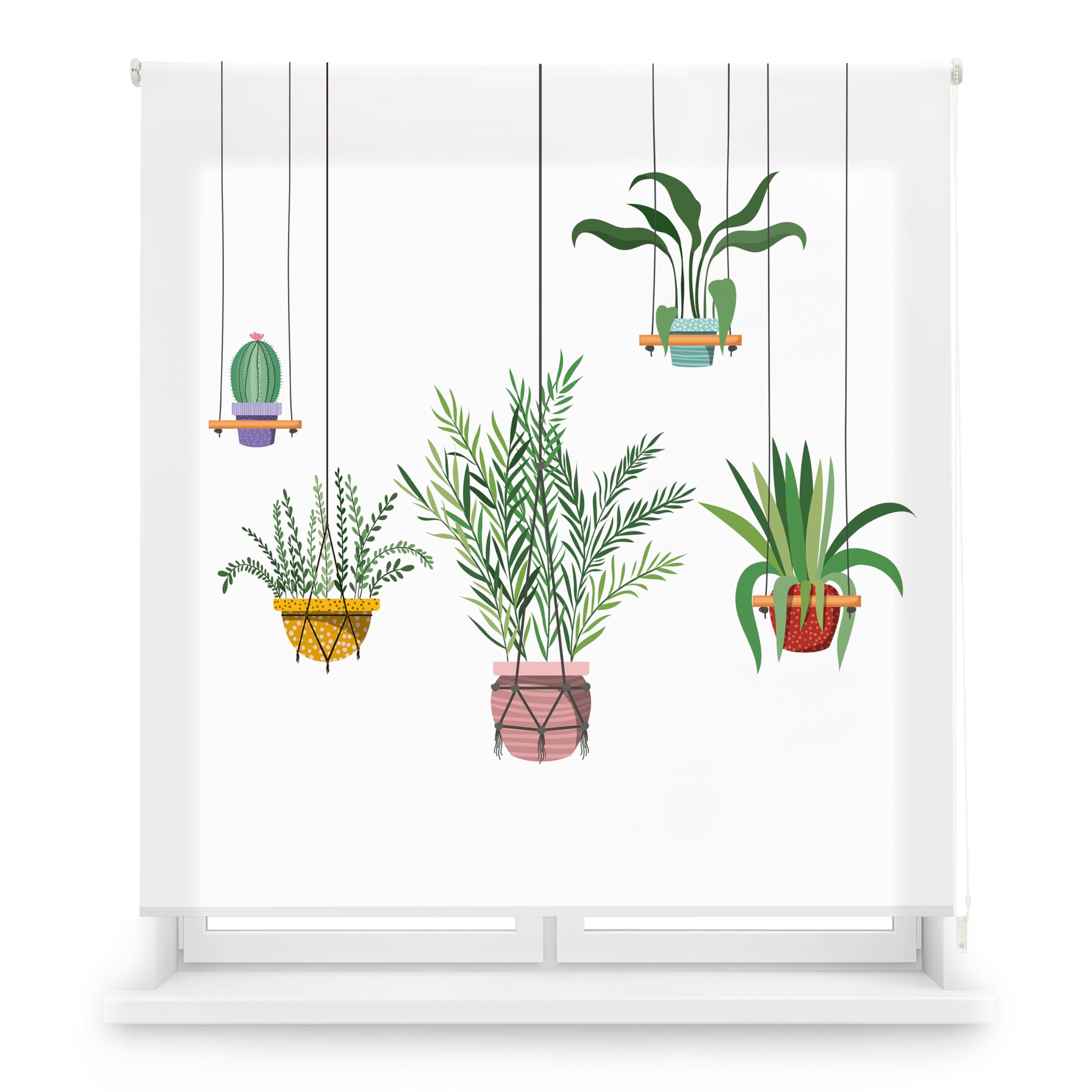 Blindecor Digital | Estor Enrollable Translúcido Estampado |Familia Cocina| Modelo C-Colgantes | 150 x 180 cm (Ancho por Alto) Tamaño de la Tela 146 x 175 cm | Estores para Ventanas