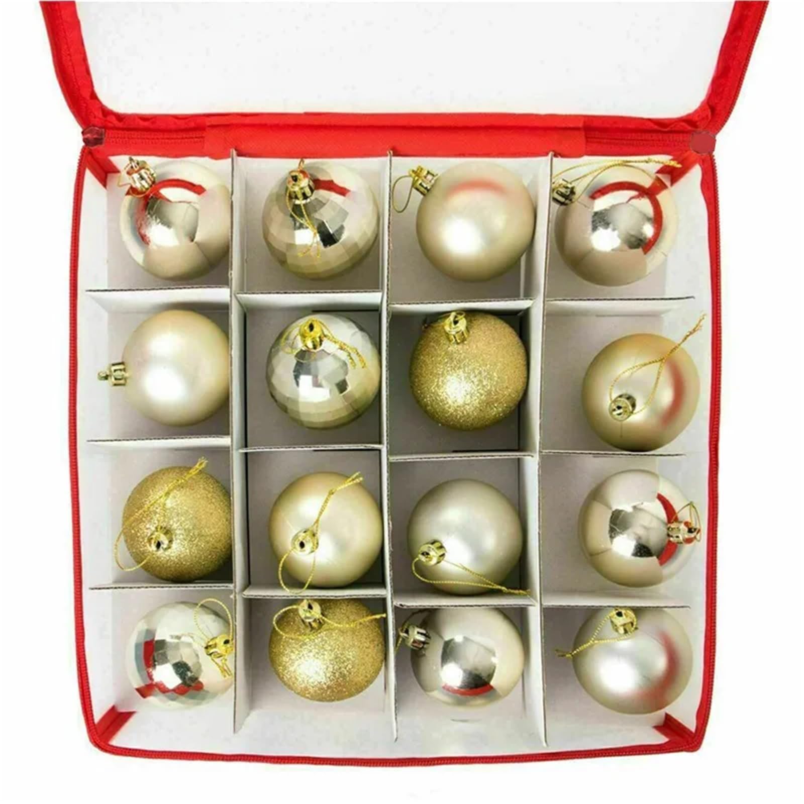 Organizer FüR Weihnachtsschmuck Aufbewahrungsbox for Weihnachtskugeln mit 64 Fächern, sortierte Aufbewahrungsbox mit Deckel, Weihnachtsdekoration, Kugeldekoration, Kugeln, Aufbewahrungsbox FüR Weihnac