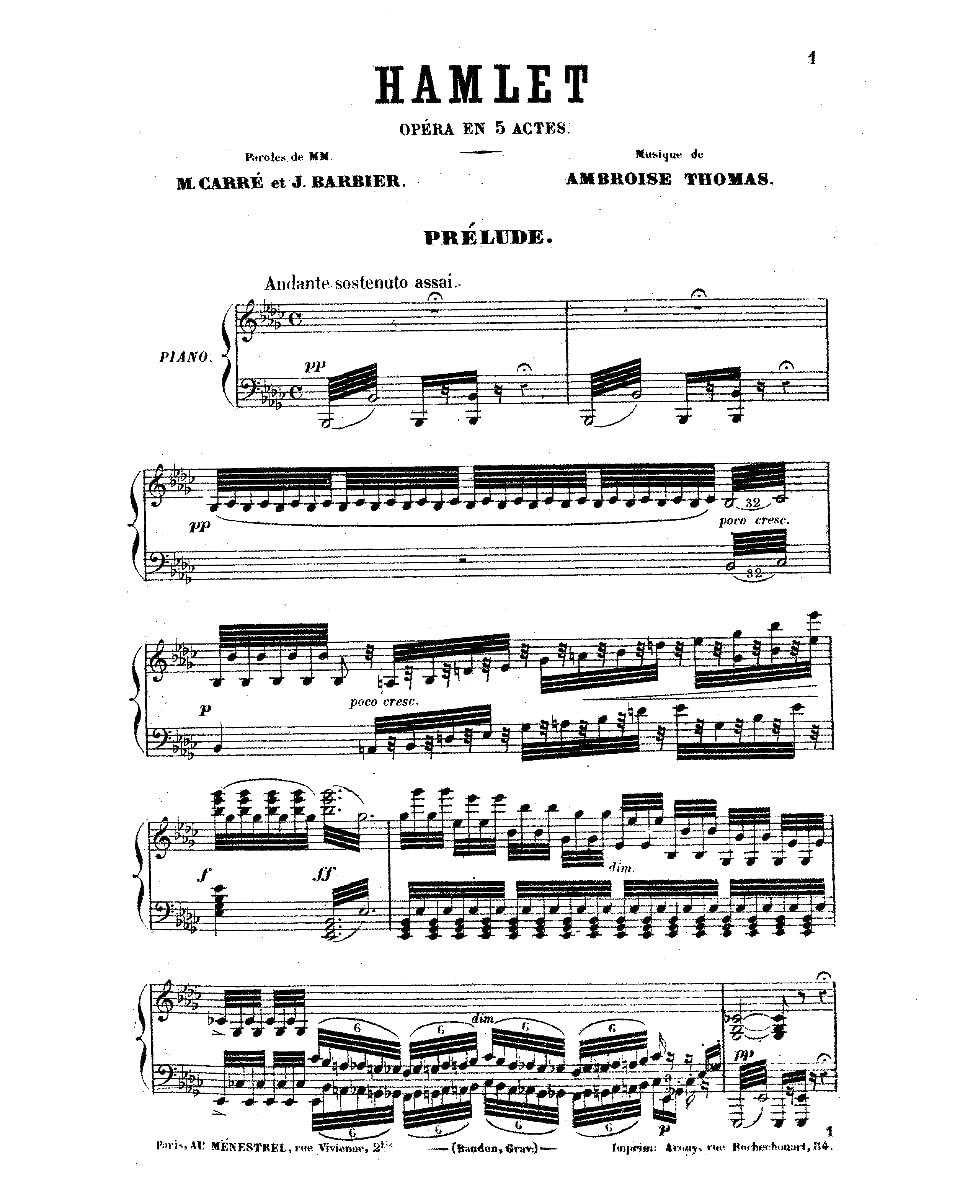 Hamlet - Vocal Score - Image 3
