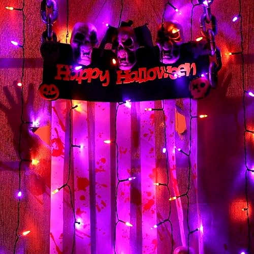 Miniatura 8 de Tira de luces de Navidad de 105 pies, 300 luces LED con función de memoria de temporizador o funciona con pilas, impermeable, para decoración de