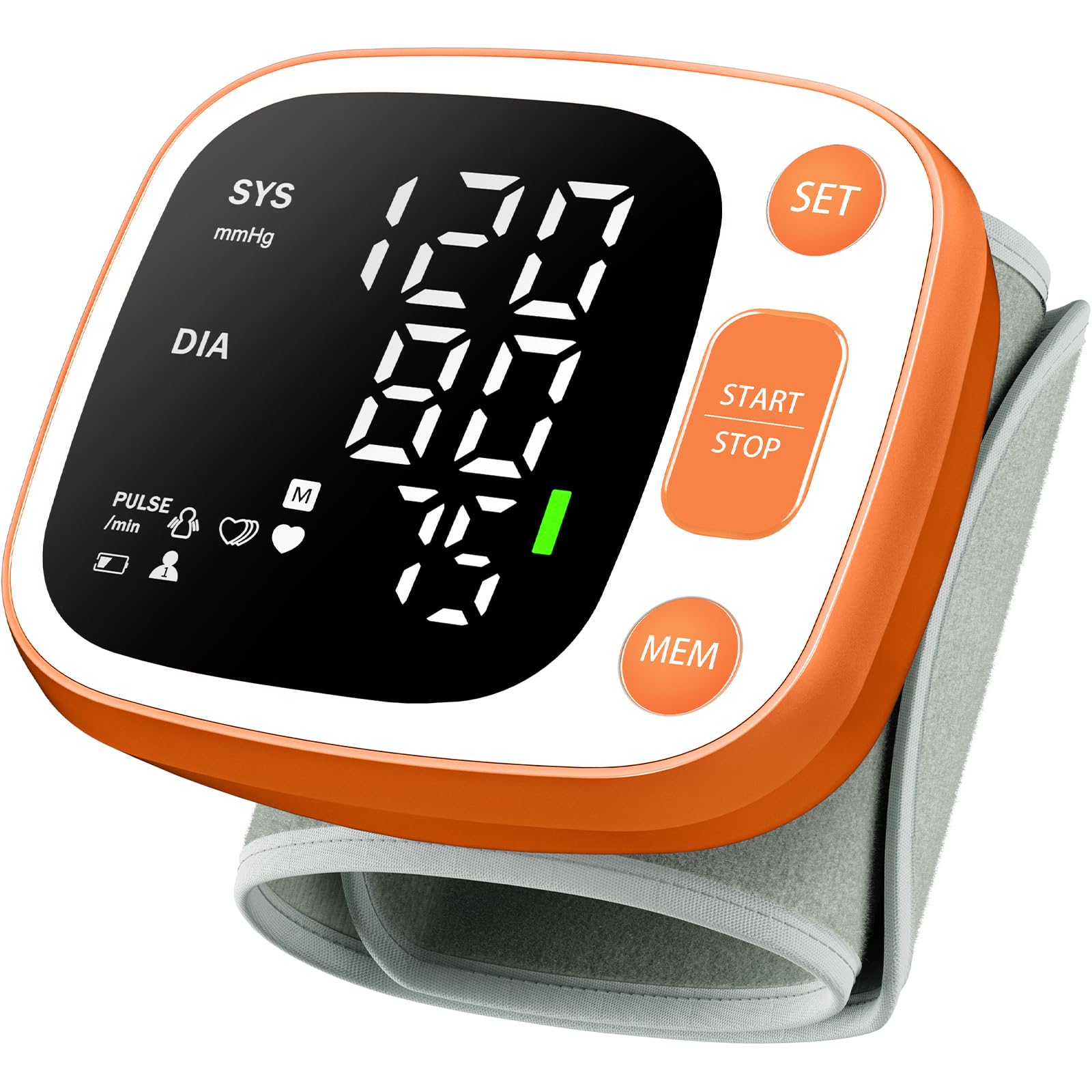 Oklar Wrist Blood Pressure Monitor, FDA Cleared Rechargeable BP Machine