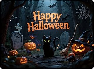 Comprar Xijobido de Halloween | Puzzles Infantiles De 130 Piezas con Calabaza Y Animales | Juego Divertido y De Halloween para Familias Diversión para Niños y Adultos
