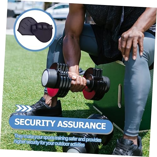 Miniatura 9 de 1 par de guantes de gimnasio para hombre, guantes de gimnasio para hombres, guantes de entrenamiento para levantamiento de pesas, almohadilla de