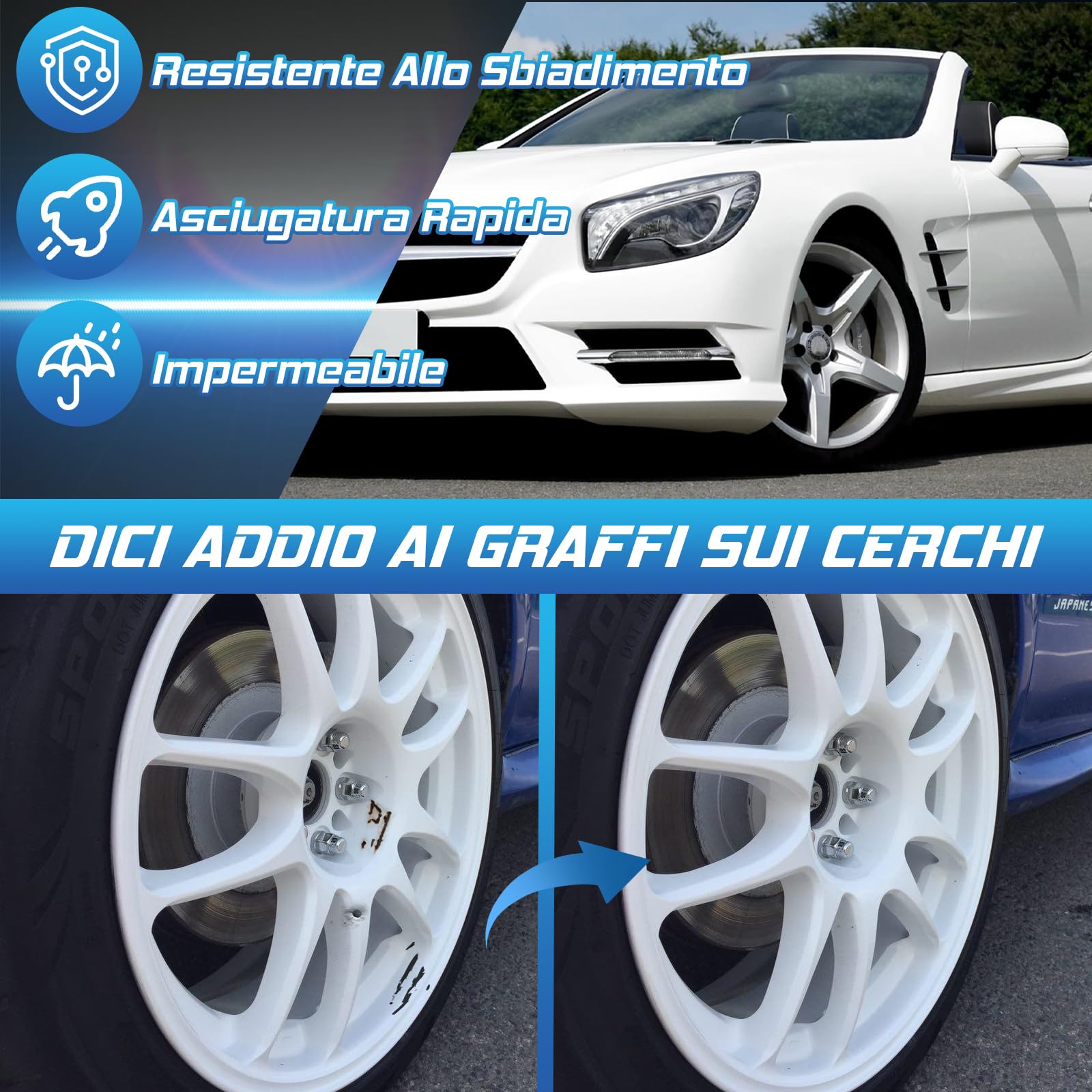 prowithlin Penna Ritocco Carrozzeria Confezione da 2 Pezzi - Pennarello per Ritocco Vernice Auto