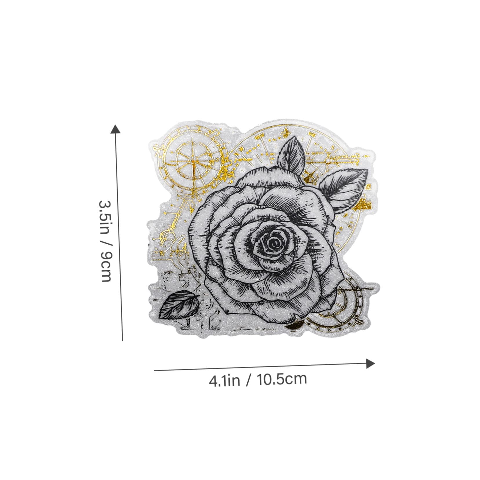 OSALADI 5 Stück 2 Retro Blumenaufkleber Scrapbooking Planer Junk -Journale UV Sammelalbum Tagebuchaufkleber Washi-Aufkleberpapier Briefpapier Aufkleber Lackmuspapier