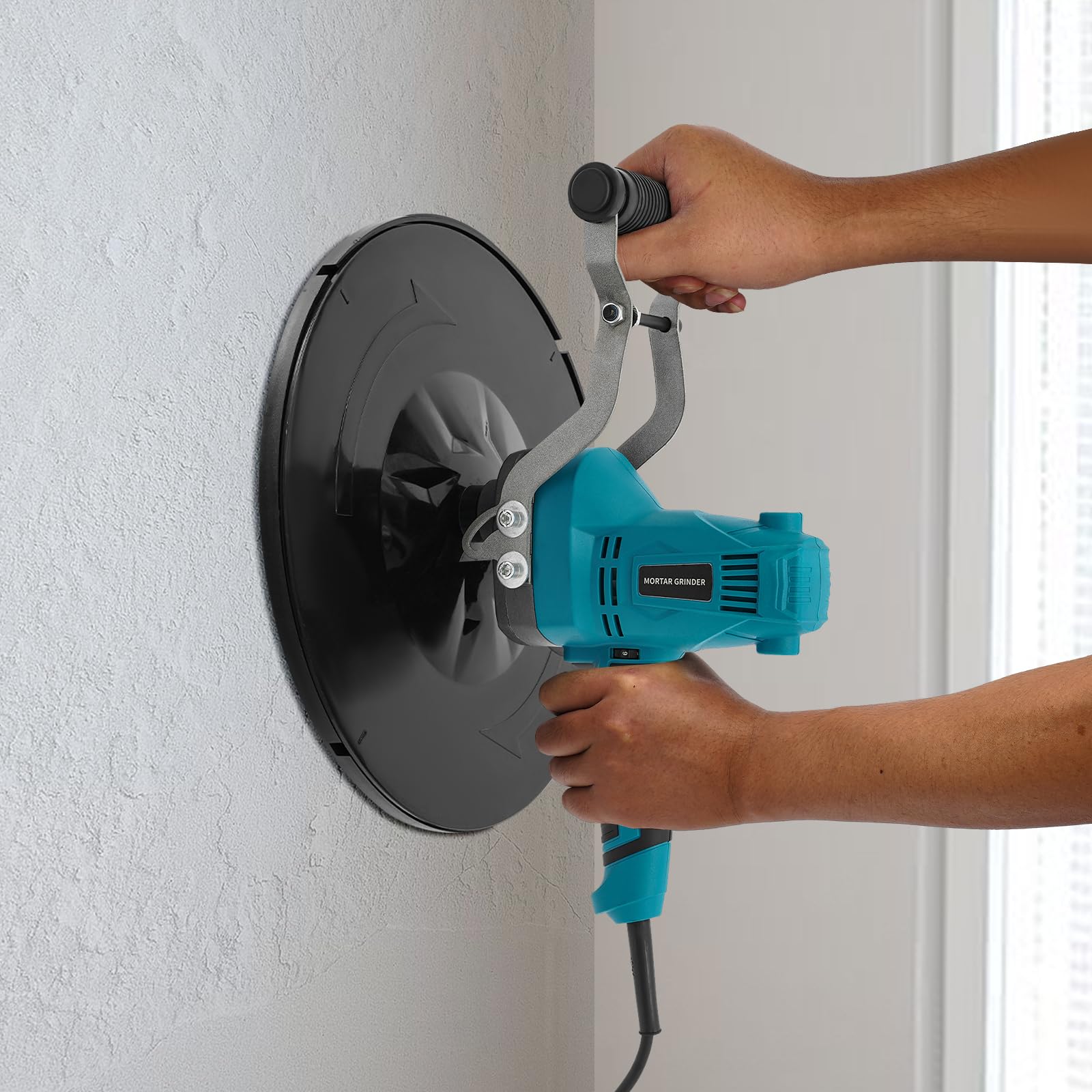 Handheld Wall Sander, Electric Drywall Sander, 110V 850W Wall Smoothing Polishing Sanding Machine for Concrete Cement