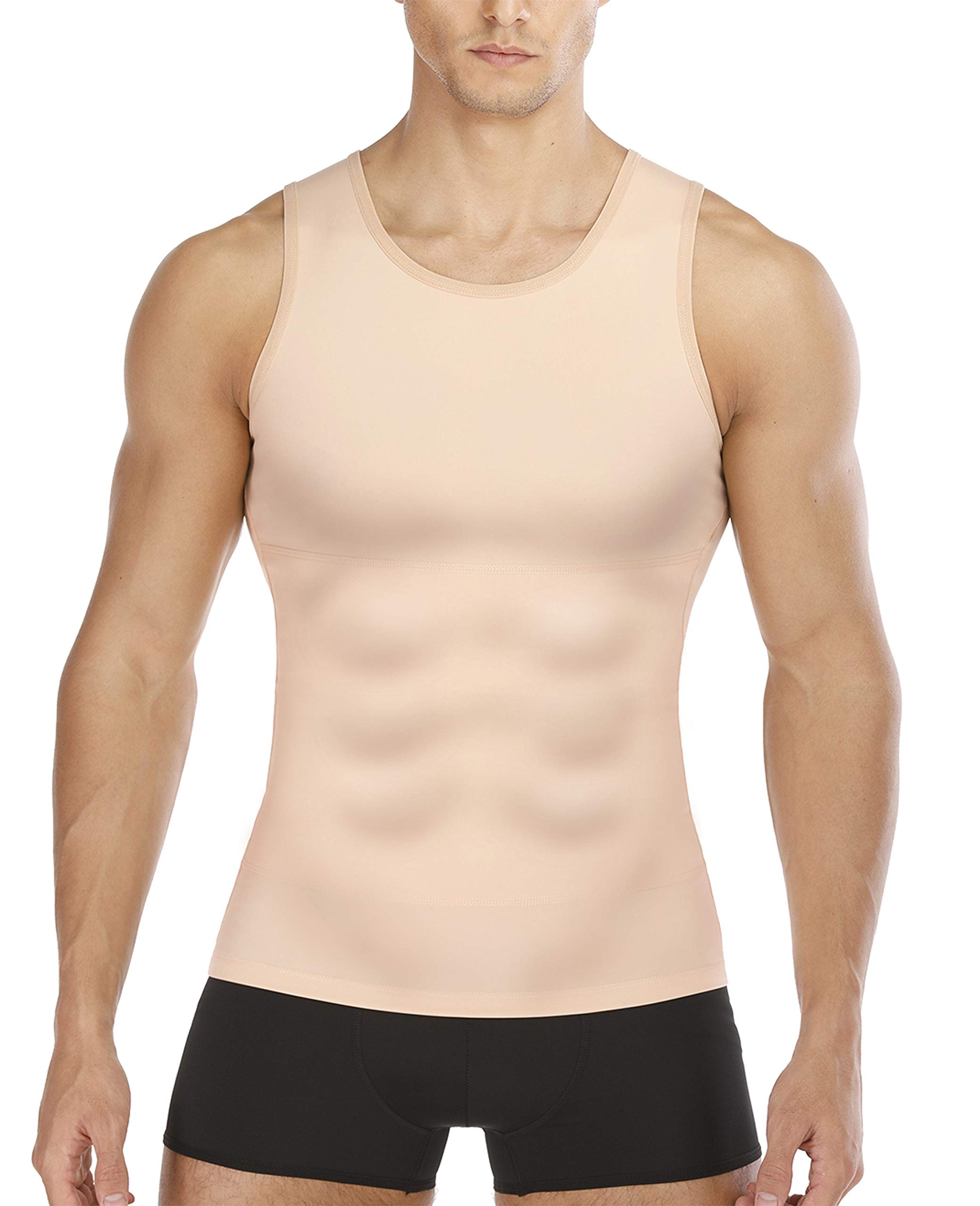 CHUMIAN Maglietta Compressione Uomo Canotta Contenitiva Snellente Intimo Modellante Dimagrante Fascia Pancia Sportivo Fitness Canottiera…