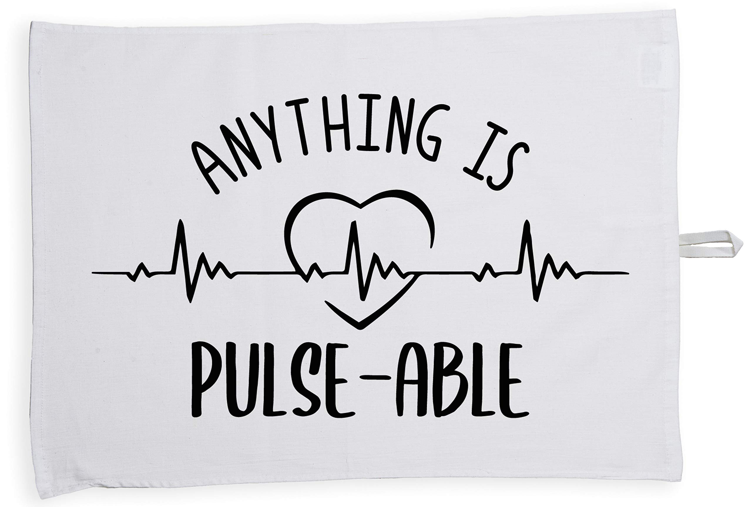 HippowarehouseAnything is pulse-able Tea Towel Eco Printed Dish Cloth Kitchen accessory 50cmx70cm 100% Cotton