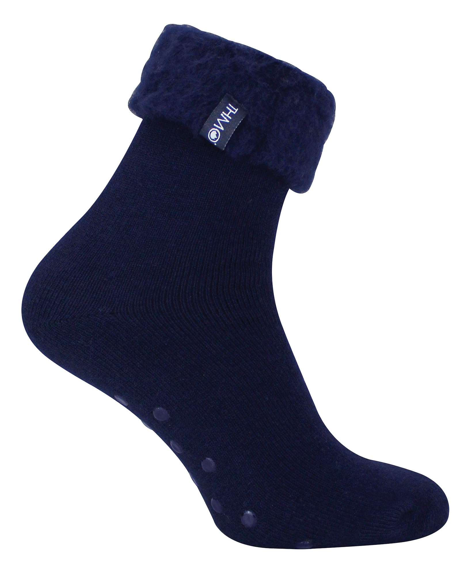 THMO Men's Slipper Socks Size 6-11 Navy