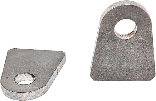 Miniatura 5 de 0.250 "14" Universal Shock Mount 1.5 pestañas inferiores planas 12 "par de agujeros para pernos para soldadura en anillo D, grillete de horquilla y