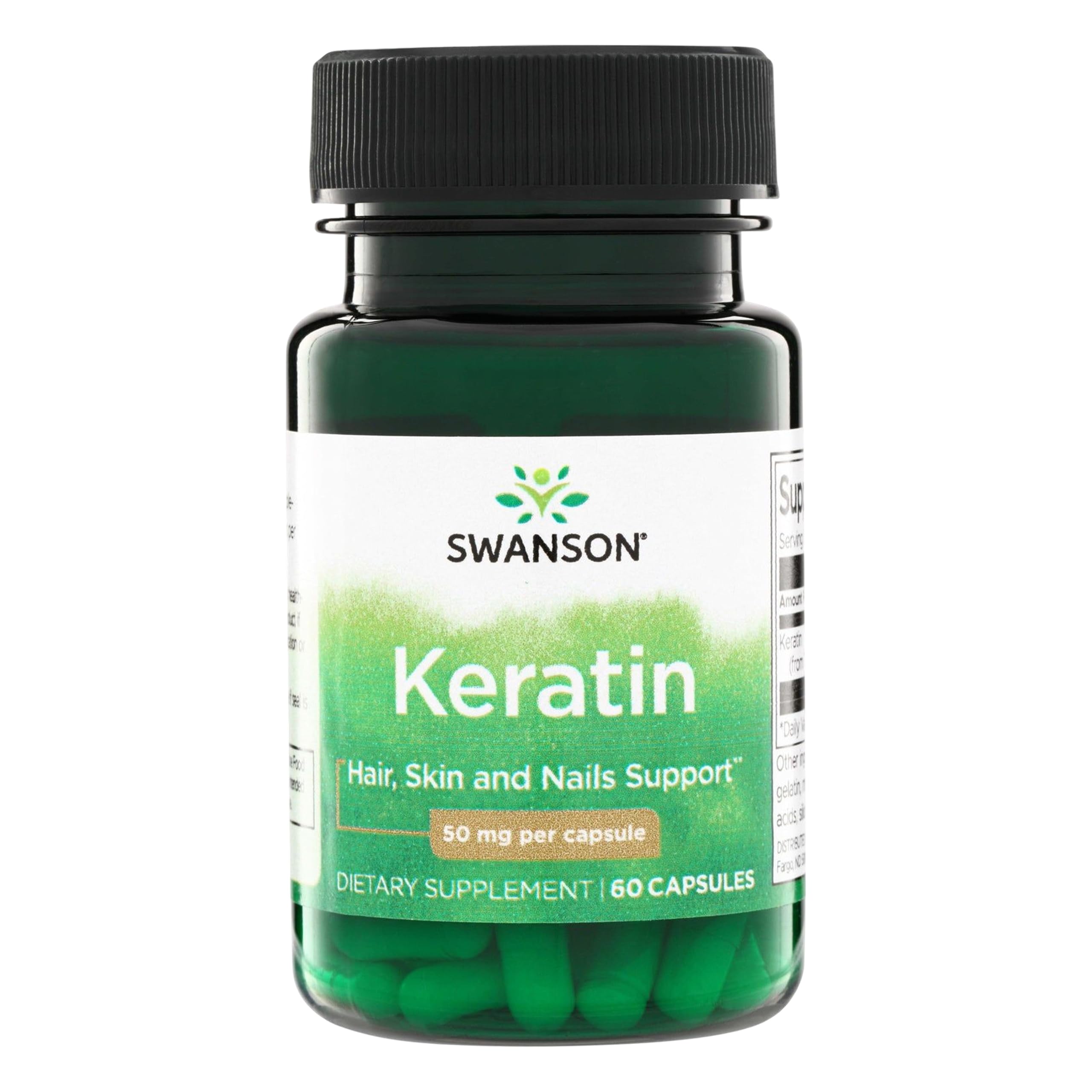 Swanson Keratin 50mg, 60 Capsules