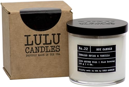 Miniatura 10 de Lulu Candles Jazmín, Oud y sándalo  Vela perfumada en tarro de soja para regalos divertidos  Vertida a mano en los Estados Unidos  Altamente